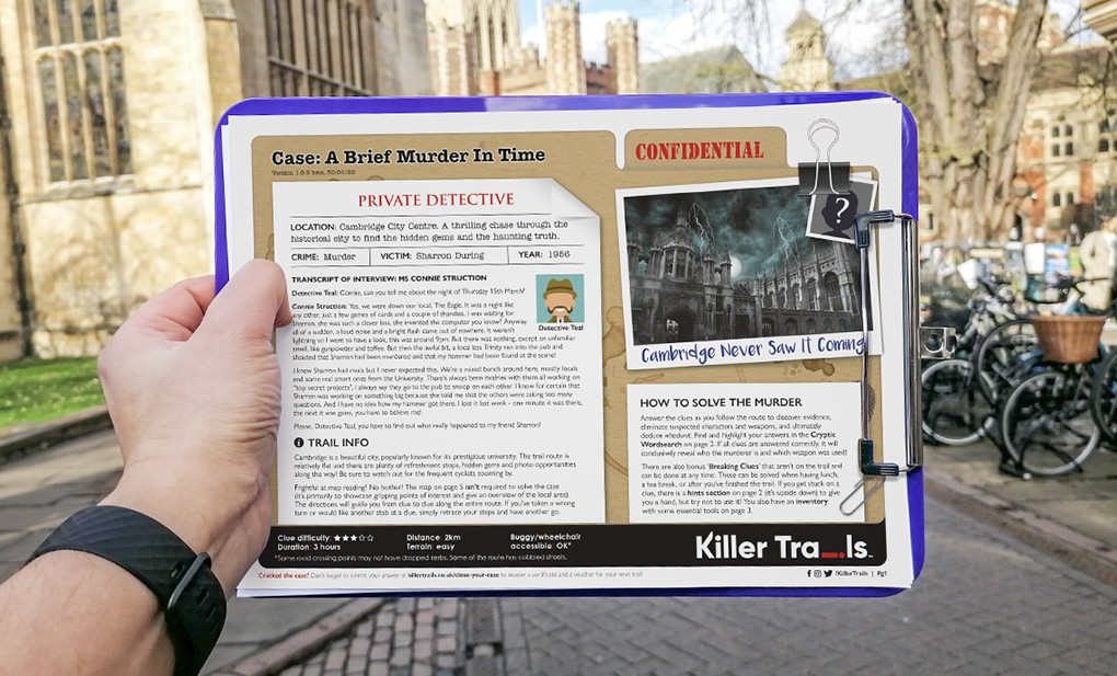 A Brief Murder In Time - Cambridge Murder Mystery Trail!