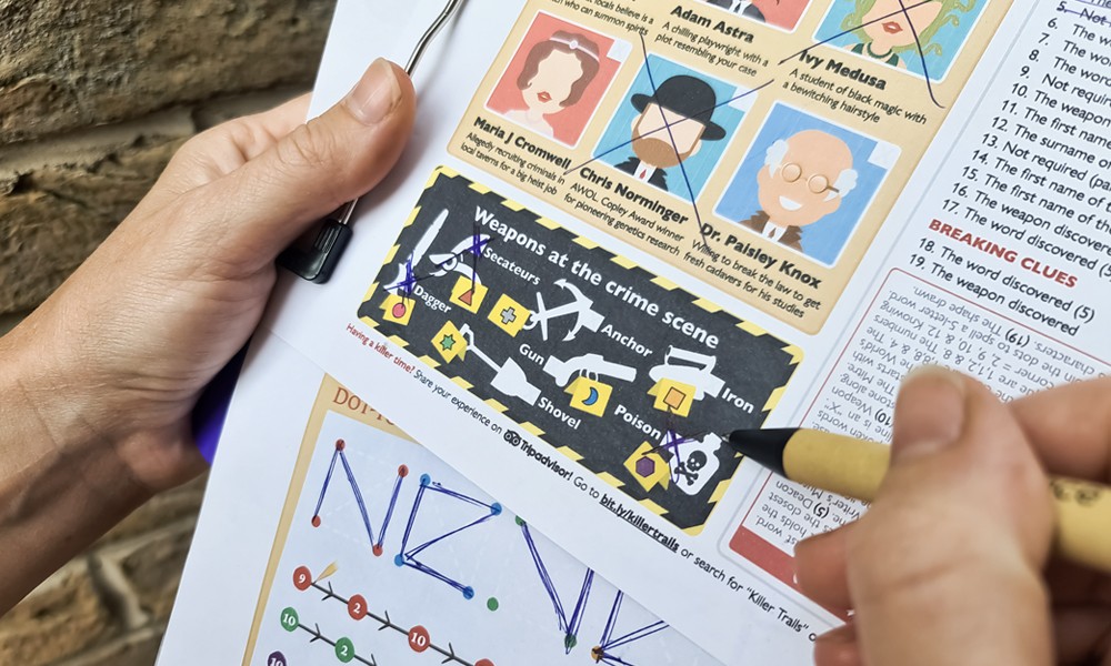 Murder Mystery Trail - Close up