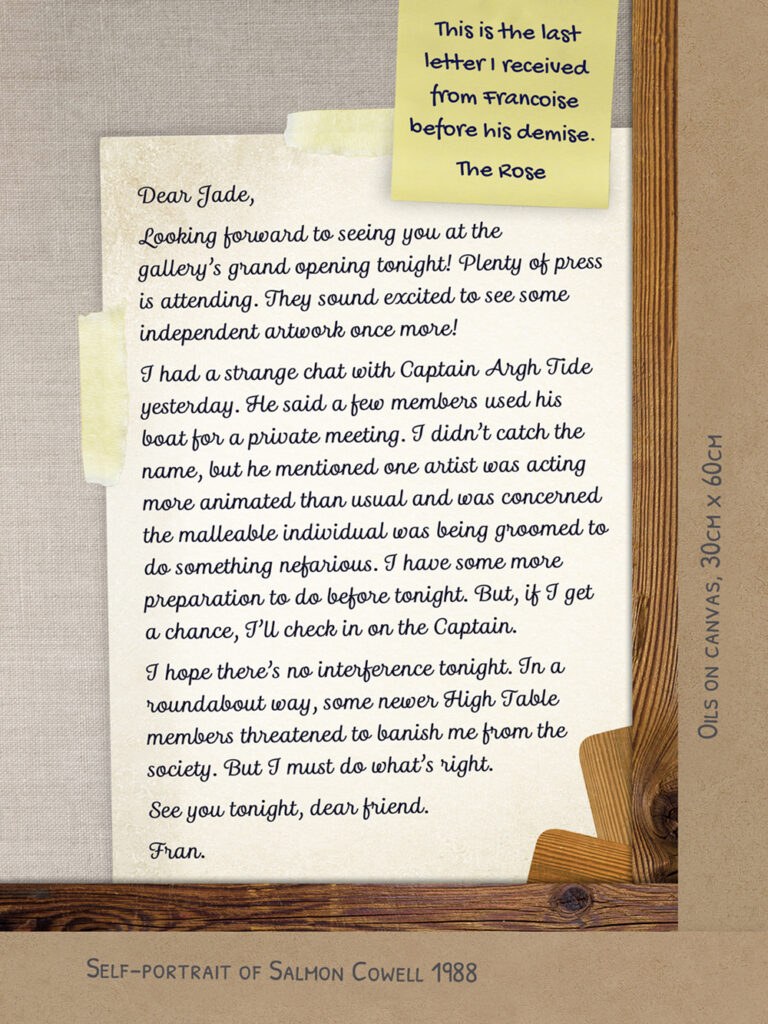 Letter from Fran to Jade (AKA the Rose)