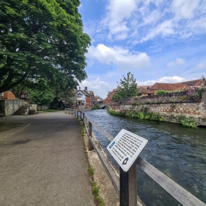 The Weirs, River Itchen | Winchester Murder Mystery Trail | Winchester Treasure Hunt