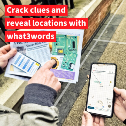 Crack clues and reveal locations with what3words | Newcastle Murder Mystery Trail