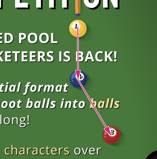 Pool Hall flyer — diagram