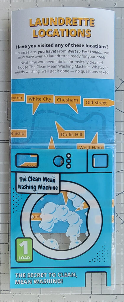 The Laundrette – Location puzzle diagram